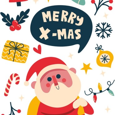 Guetzlisäckli Merry X-Mas - Geschenkbeutel Weihnachten