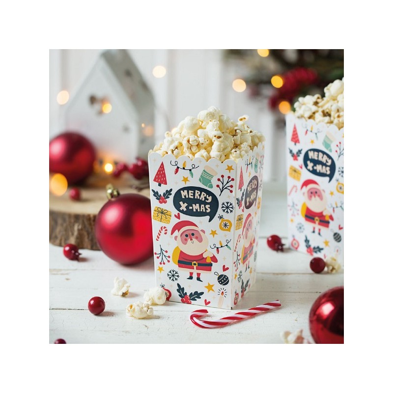 Decora Merry Xmas Popcorntüten, 6 Stück