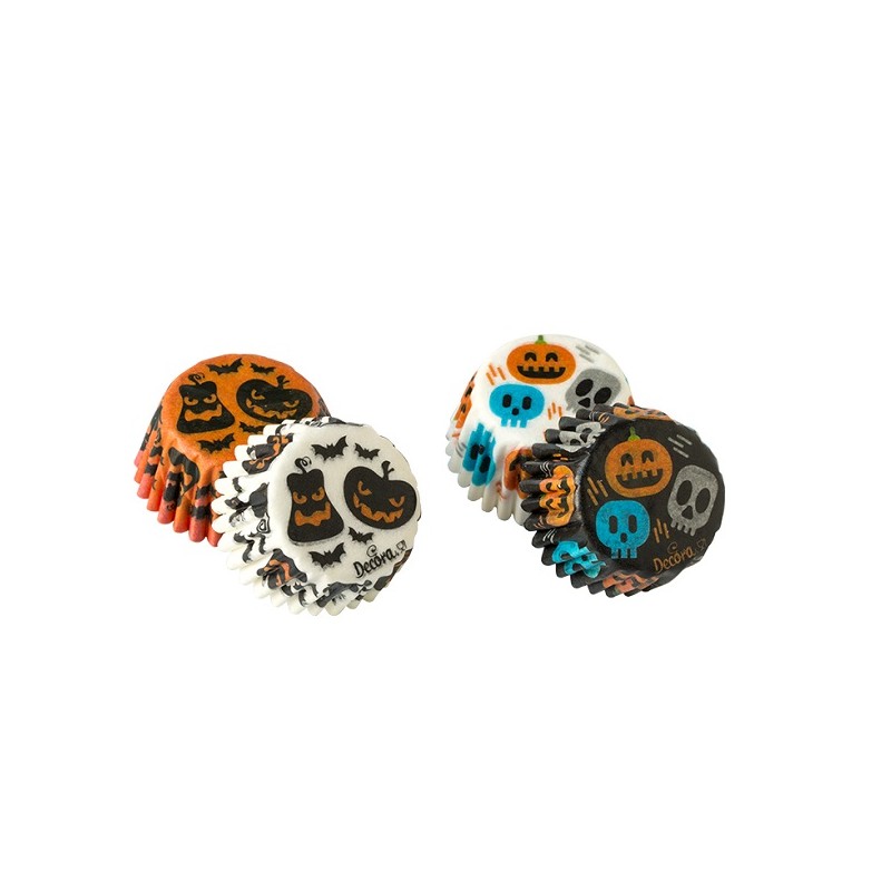 Decora Halloween Skull Paper Praline Cases, 200pcs