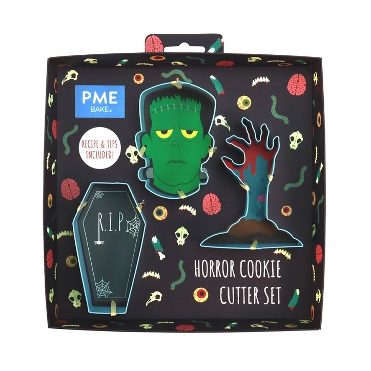 PME Horror Cookie Cutter Set 3 Pieces – Halloween Baking PME Horror Cookie Cutter Set 3 Pieces – Halloween Baking