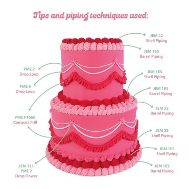 Vintage Cake Piping Tip Set 6 pcs - VTNZ001