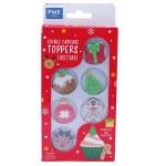 PME Edible Cupcake Decor Christmas, 6 pcs