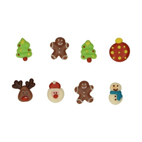 Chocolate Decor Xmas - Christmas Cake Decoration