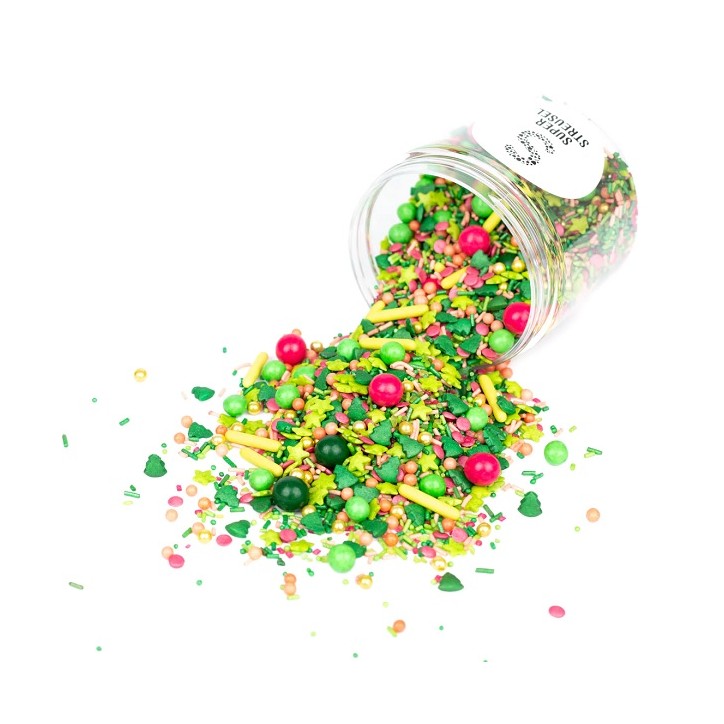Christmas Sprinkles Crunchy Chocolate Balls & Christmastree Sprinkles Christmas Sprinkles Crunchy Chocolate Balls & Christmastree Sprinkles
