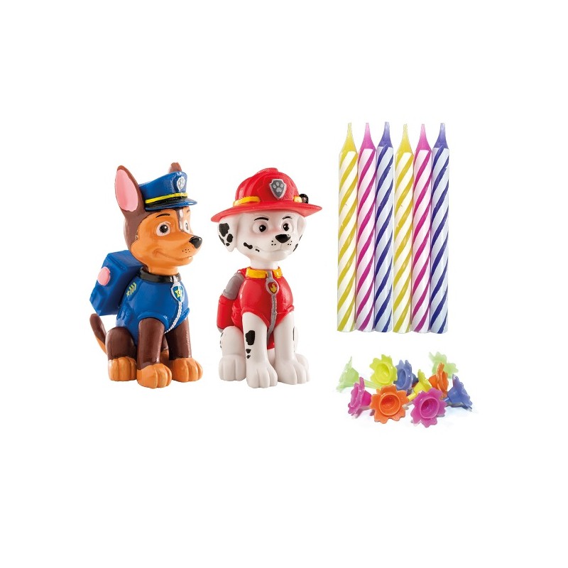 deKora Paw Patrol Cake Decor Set Marshall & Chase