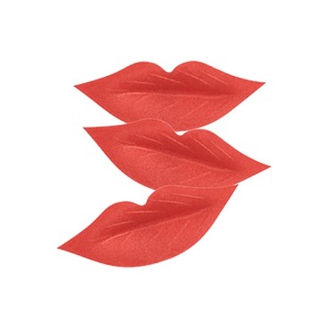 Lippen Kuchendekor - Kussmund Esspapier Dekor