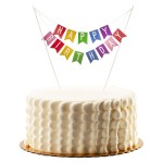 deKora Kuchenwimpelkette Happy Birthday
