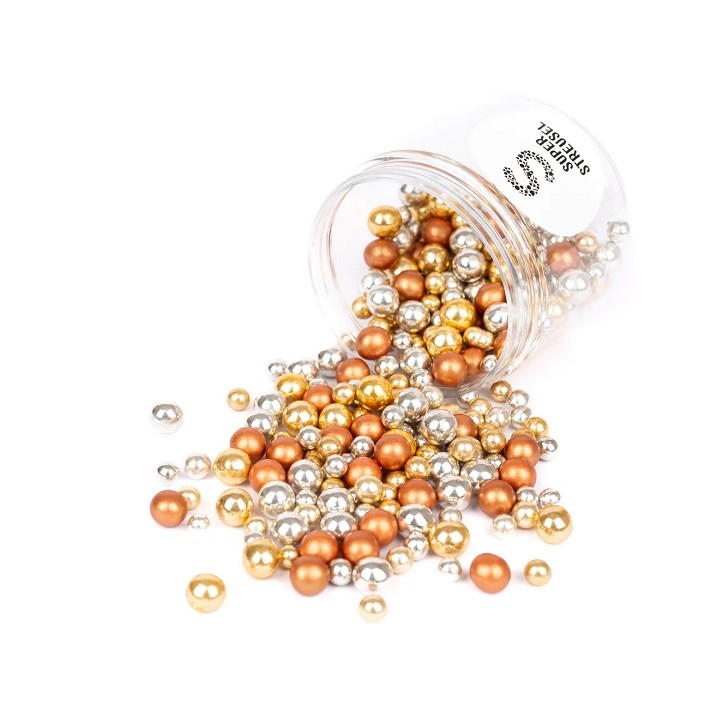 Gold Silver Bronze Chocolate Pearls Gold Silver Bronze Chocolate Pearls