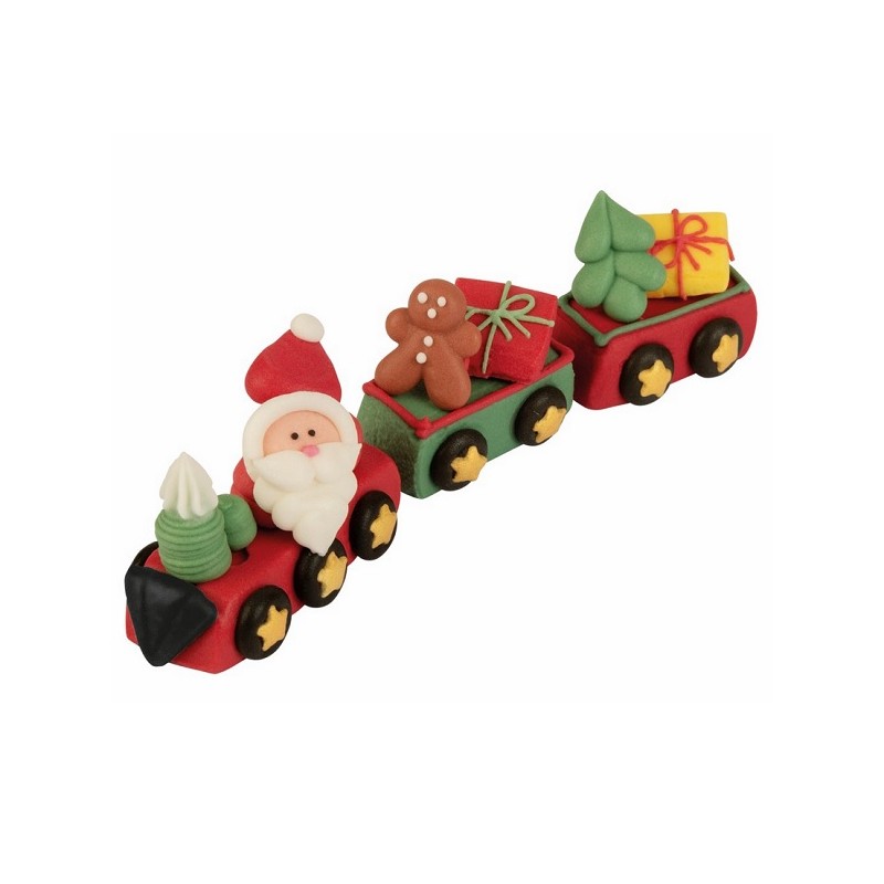 Günthart Christmas Train Sugar Decoration, 13 pcs