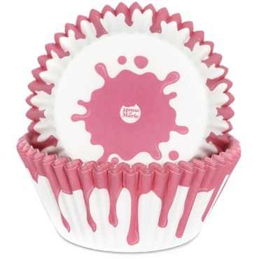 Pink Drip Muffin Liners