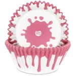 House of Marie Pink Drip Cupcake Cases, 50pcs