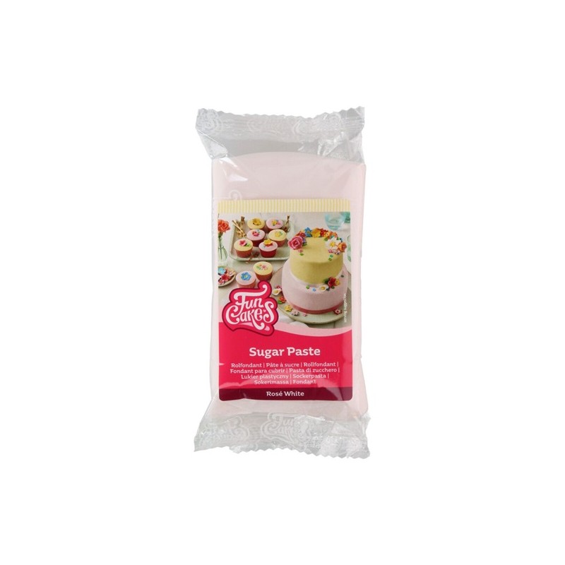 FunCakes Sugarpaste Rosé White, 250g