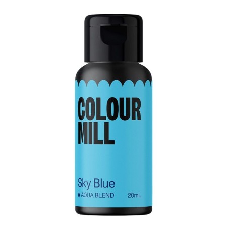 Himmelblaue Lebensmittelfarbe Colour Mill Aqua Blend