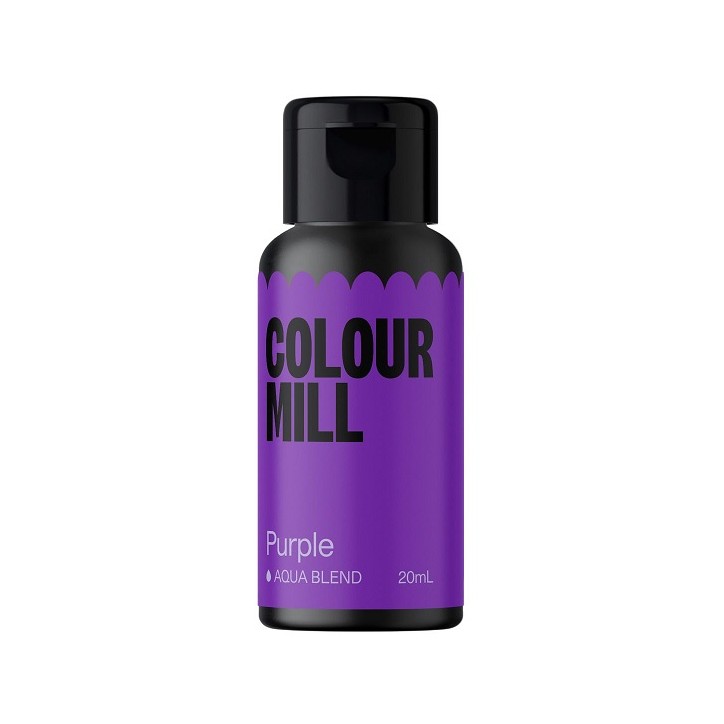 Colour Mill Purple Aqua Blend Food Colour 20ml – Vegan, Kosher, Halal