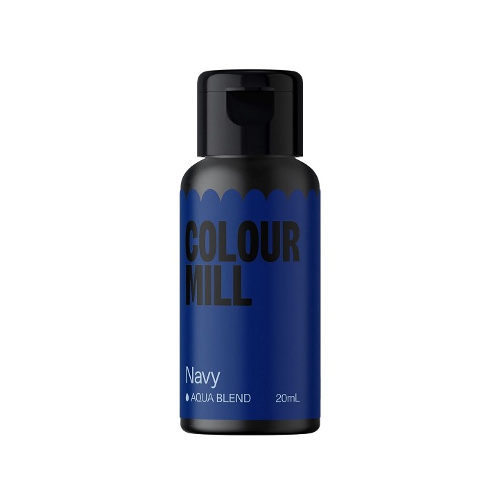 Colour Mill Aqua Blend Navy – Marineblaue Lebensmittelfarbe 20ml | Vegan, Koscher & Halal Colour Mill Aqua Blend Navy – Marineblaue Lebensmittelfarbe 20ml | Vegan, Koscher & Halal