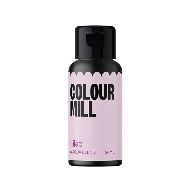 Colour Mill Aqua Blend Lebensmittelfarbe Lilac 20ml – zarter Fliederton für Macarons & Icing