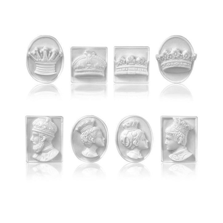 King Cake Royal Cameo - Royal Emblem Epiphany Figurine King Cake Royal Cameo - Royal Emblem Epiphany Figurine