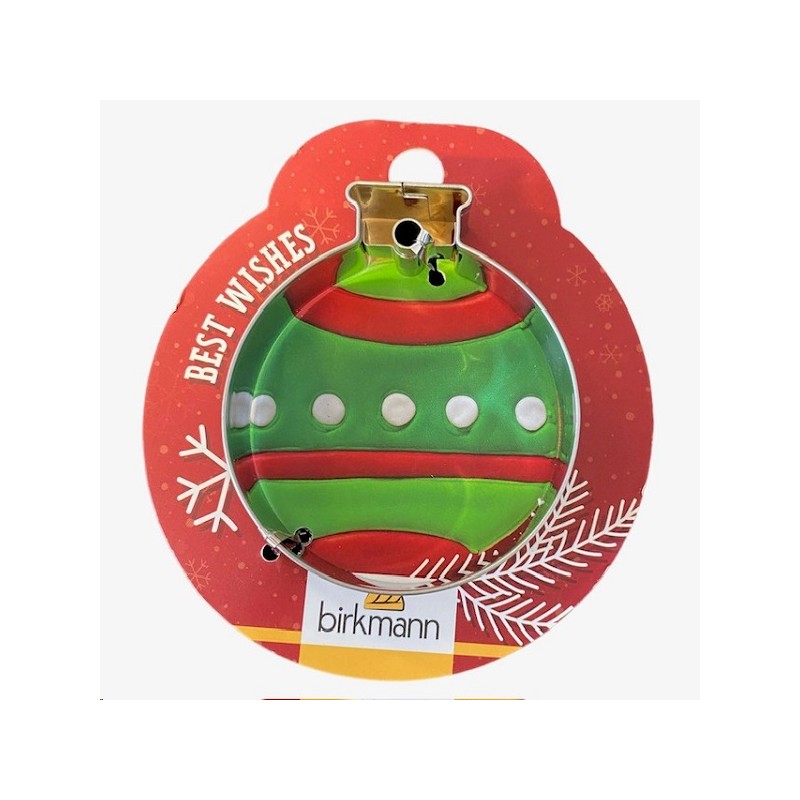 Birkmann Christmas Bauble Cookie Cutter on Blister, 6cm