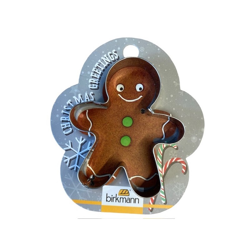 Birkmann Gingerbread Man Cookie Cutter on Blister, 7.5cm