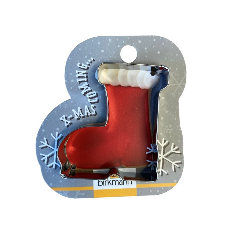 Birkmann Santa Boots Cookie Cutter on Blister, 6cm