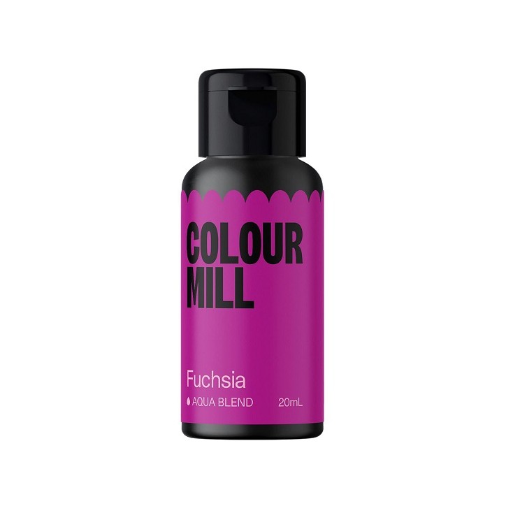 Colour Mill Aqua Blend Lebensmittelfarbe Fuchsia – 20ml | Intensives Pink für Backkunst