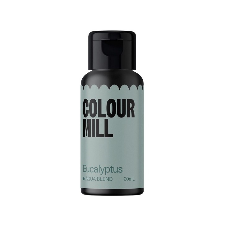 Colour Mill Aqua Blend Eucalyptus Food Colour – 20ml | Botanical Green for Macarons & Icing