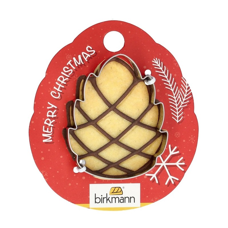 Birkmann Pine Cone Cookie Cutter on Blister, 6cm