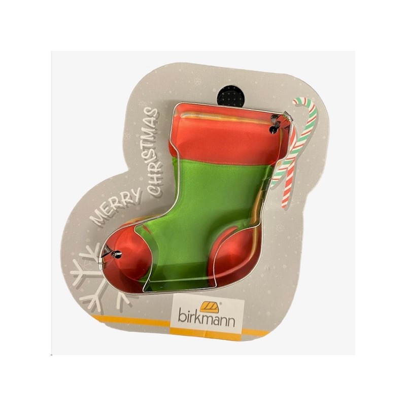 Birkmann Christmas Stocking Cookie Cutter on Blister, 6cm