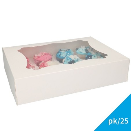 Cupcake Boxes with 2 Inserts for Minis or Standard Cupcakes
