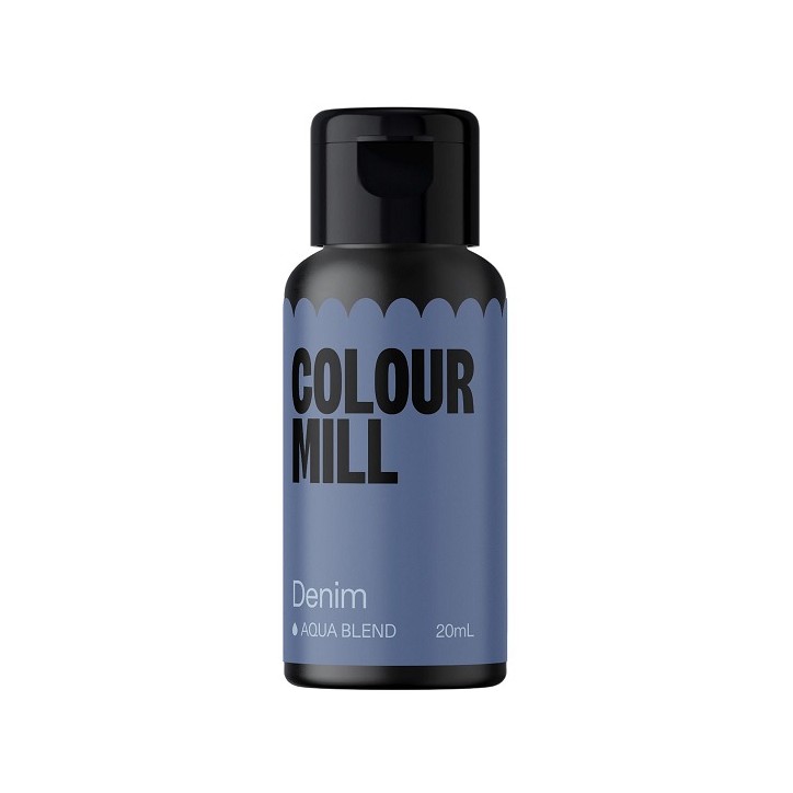 Colour Mill Aqua Blend Denim Food Colour – 20ml | Deep Blue Cake Colour