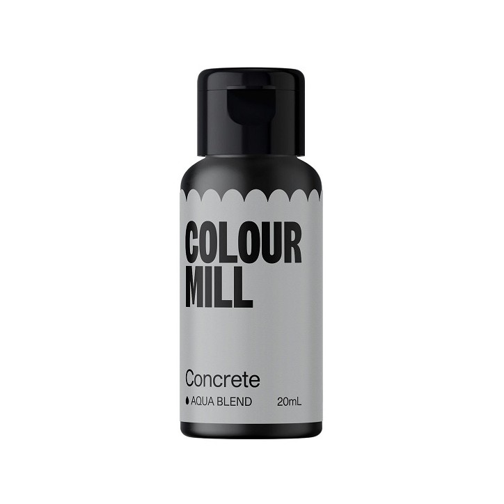 Colour Mill Aqua Blend Concrete Food Colour – 20ml | Modern Grey for Cakes & Icing Colour Mill Aqua Blend Concrete Food Colour – 20ml | Modern Grey for Cakes & Icing