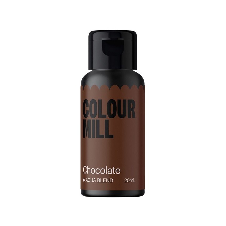 Colour Mill Aqua Blend Chocolate Lebensmittelfarbe – 20ml | Profi Backfarbe Wasserbasis