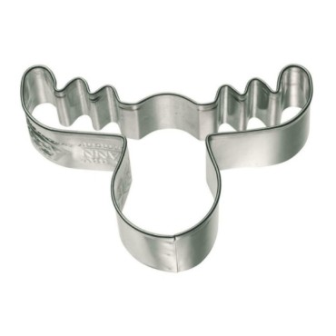 Moose Head Shaped Metal Cookie Cutter - Christmas Cookie Cutter