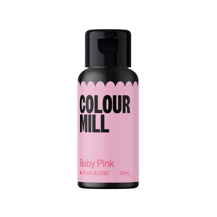Colour Mill Aqua Blend Baby Pink Lebensmittelfarbe – 20ml | Für Macarons & Icing