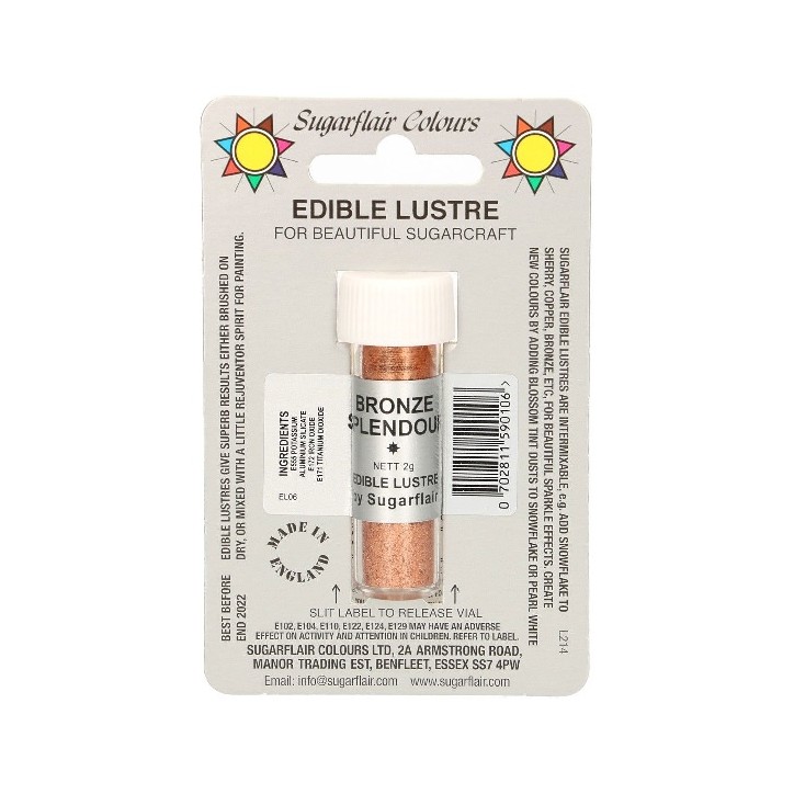 Essbare Puderfarbe Bronze Essbare Puderfarbe Bronze