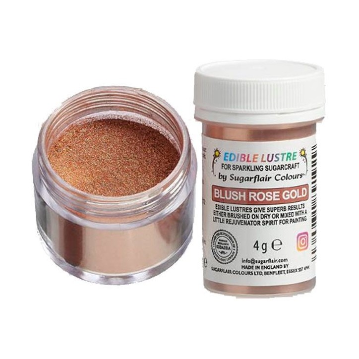 Kosher Food Colouring - Edible Lustre Blush Rose Gold Kosher Food Colouring - Edible Lustre Blush Rose Gold