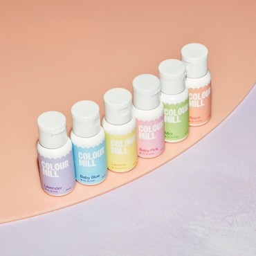 Food Colouring Multipack Pastel Colour Mill Set Oil Blend