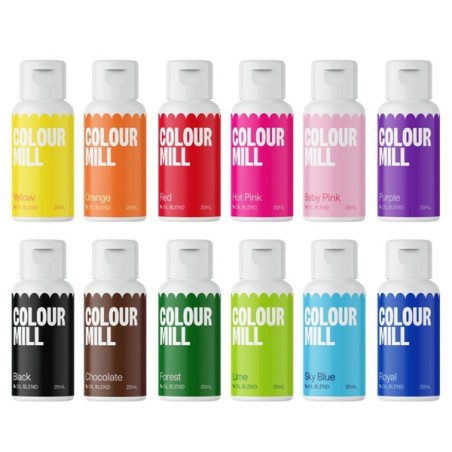 Regenbogen Lebensmittelfarben Set KICKSTARTER Colour Mill Oil Blend