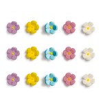 Decora Assorted Mini Flowers Sugar Decorations, 30 pcs