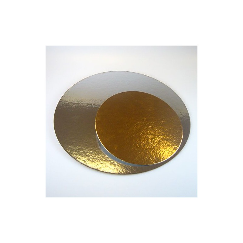 20cm Round Cake Board Gold/Silver 3pcs