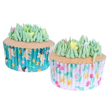 Easter Muffin Liners Spring Meadow