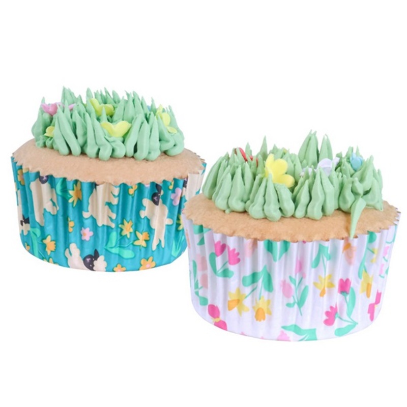 PME Spring Meadow Foil Cupcake Cases, 60 pcs