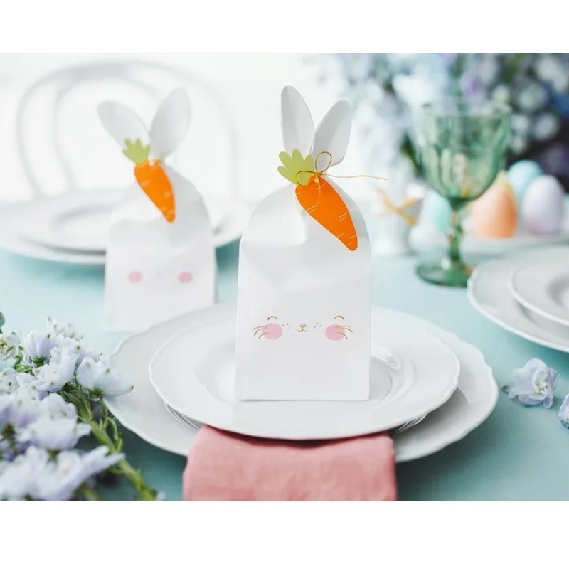 PartyDeco Easter Bunny Treat Bags, 6 pcs
