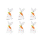 PartyDeco Easter Bunny Treat Bags, 6 pcs