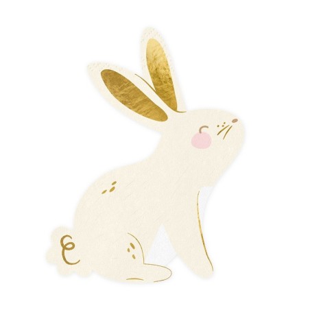 PartyDeco Easter Bunny Paper Napkins - Easter Napkins
