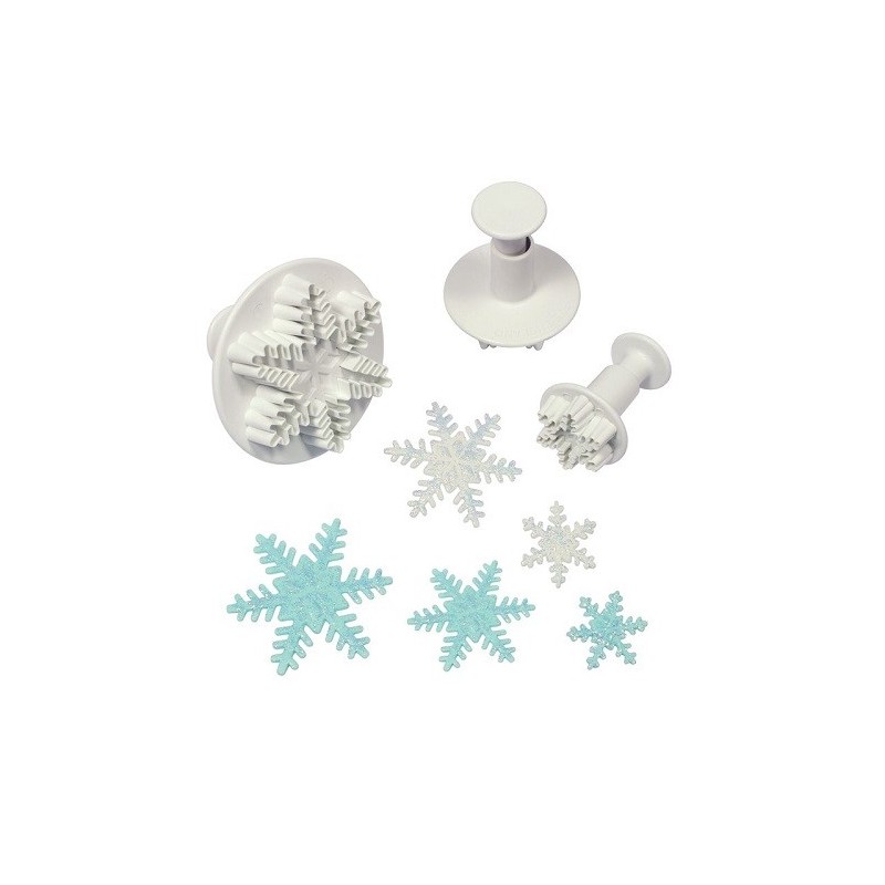 PME Snowflakes Plunger Cutters, 3pcs