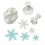 PME Snowflakes Plunger Cutters, 3pcs