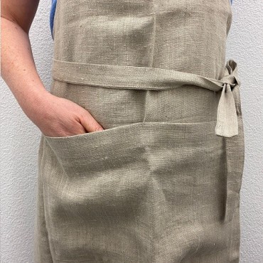 retro style linen apron