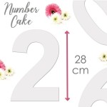 ScrapCooking Number Cake Template 0-9