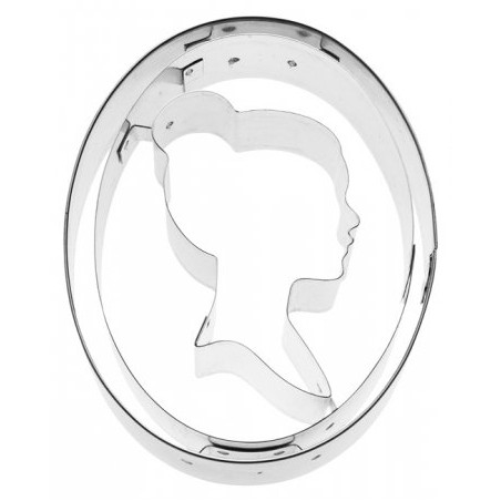 Medaillon Cookie Cutter  - Emblem Cutter - Cameo Silhouette Cookie Cutter